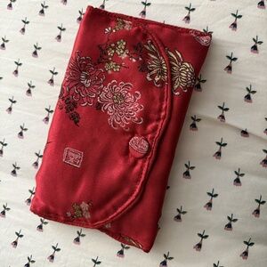 NWT Women's clutch Soft Fabric Red OS